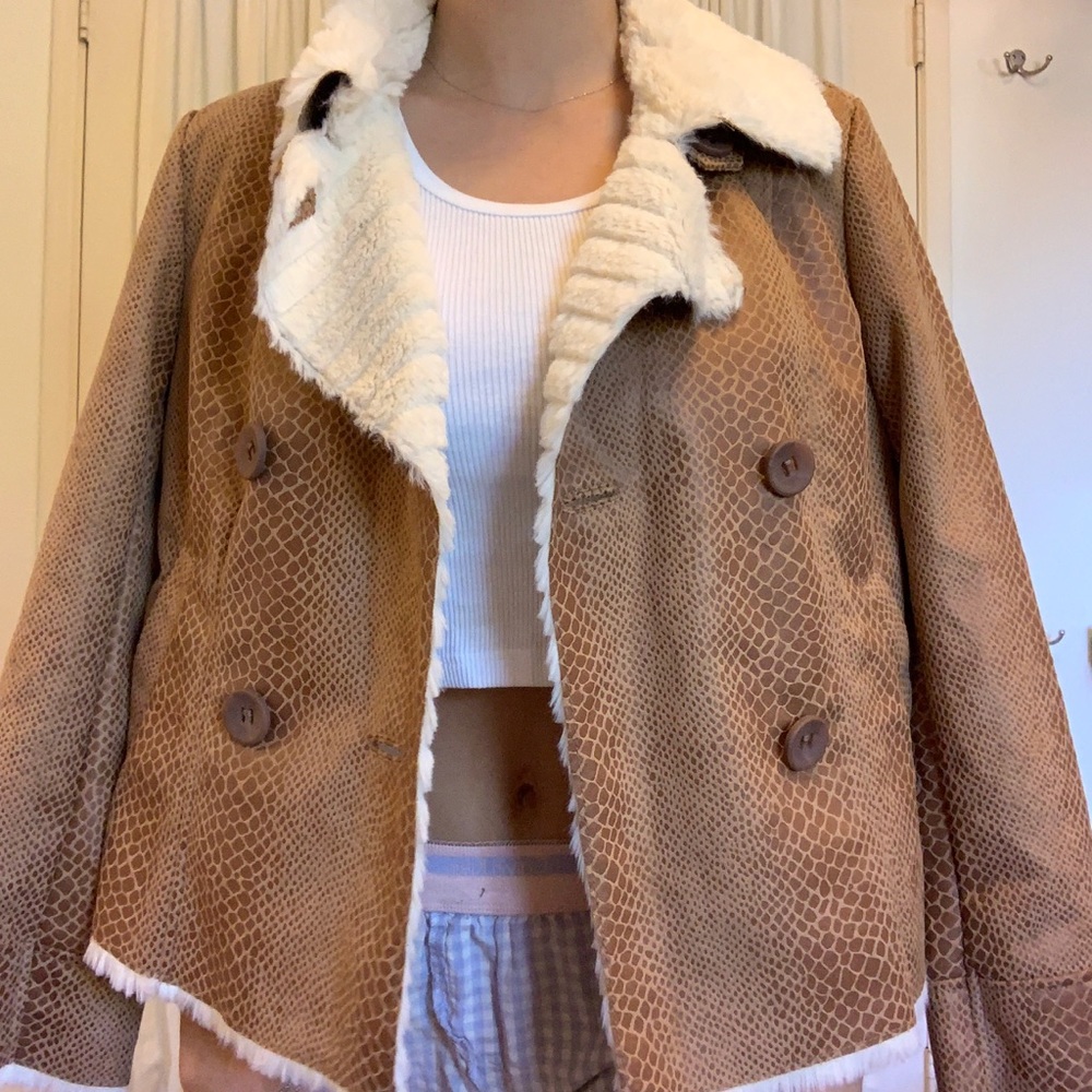 Beautiful tan fur coat